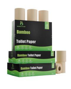 Bamboo Story Eco Toilet Paper 12 Rolls 3Ply 300 Sheets 100 Unbleached Bamboo ChemicalFree PFASFree Vegan PlasticFree PlantBased Tissue FSC Certified Gentle Strong Sustainable 12