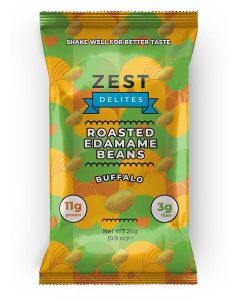 Zest Delites Roasted Edamame Beans Buffalo, 26g