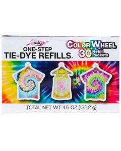 Tulip OneStep TieDye Refills Color Wheel Permanent Fabric Dye 30 Pack