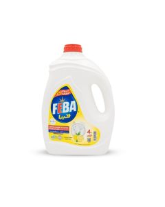FEBA Dishwashing Liquid - Lemon - Extra Strength Grease-Cutting Dish Soap - 4KG - Kitchen Cleaner for Dishes, Cookware & Glassware