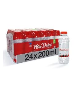 Mai Dubai Drinking Water Bottle Low Sodium Water Pack of 24X200ml