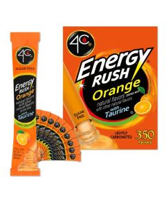 4C Powder Energy Rush Stix Energy Rush Orange 350 Count Bulk Buy Singles Stix On the Go Refreshing Water Flavorings Value Pack
