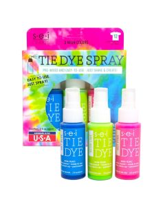 SEI Neon Tie Dye Kit 3 Pack PreMixed Spray Tie Dye Kit EasytoUse NonToxic Fabric Dye in Hot Pink Neon Lime and Sky Blue Shake and Spray