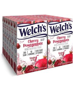 Welch's Singles To Go! Cherry Pomegranate Drink Mix - 12 Boxes with 6 Powder Sticks Each