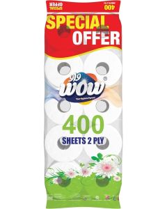 WOW Toilet Roll 400 sheets x 2 ply