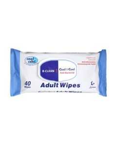 Anti-Bacterial Adult Wipes for Hand and Skin - 40 Wet Wipes