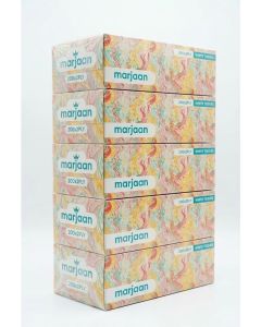 Hotpack Marjan Facial Tissue, 200 Pulls 2 Ply, Pack of 5