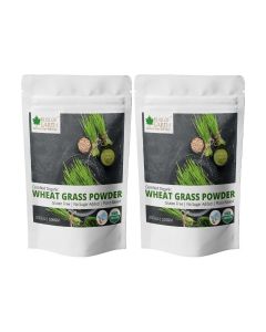 Wheatgrass Powder 100GM Super Food Dietary Supplement Rich in Vitamin A & B Non GMO Gluten Free Pack of 2