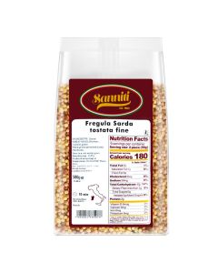 Sanniti Toasted Fregola Sarda FIne Semolina Pasta Fregula Tostata Fina 176 oz