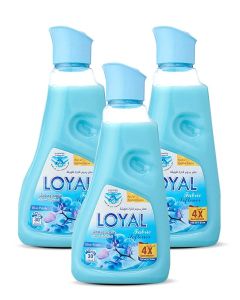 Fabric Softener Freshener Concentrated Blue Petals 30 Washes 3x750ml