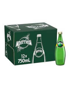 Perrier Sparkling Water Glass Bottle 750 Ml - Pack of 12