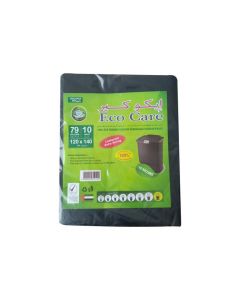 Eco Care Black Garbage Bag - 10 Count, 79 Gallons, 120X140cm