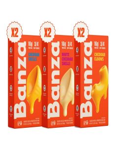 Banza Mac and Cheese Variety Pack - High Protein, Gluten Free, and Lower Carb Protein Mac and Cheese - 5.5oz (Pack of 6)