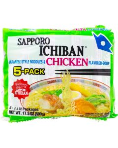 Sapporo Ichiban Chicken Flavored Noodle Soup 5-Pack