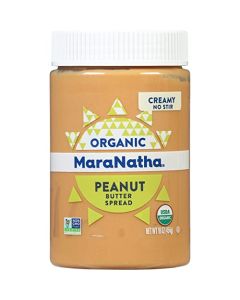 MaraNatha Organic Creamy Peanut Butter Spread No Stir 16 Ounce Jar