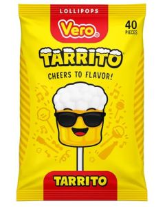 Vero Mexican Candy Tarrito Fruit Flavored Lollipops 40Piece