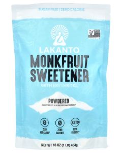 Monkfruit Sweetener with Erythritol, Powdered , 16 oz