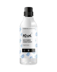 Eco Fabric Softener 1L - Fresh Linen Scented All Natural Fabric Softener for Sensitive Skin - 100% Vegan & Cruelty Free (50 Washes)