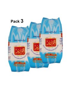Al Wazir Al Wazir Perfumed Soap Flakes 3 x 900g Laundry Soap for Hand Wash & Automatic and Semi-Automatic Washing Machines Fresh Fragrance 2.7kg