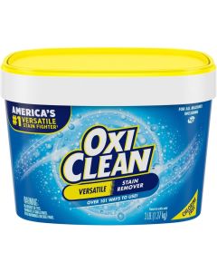 OxiClean Versatile Stain Remover Powder, Chlorine-Free, 3 lb / 1.37 kg Tub, Multi-Purpose Laundry Booster for All Washing Machines and Everyday Colorfast Fabric Care