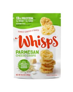 Whisps Cheese Crisps Parmesan Cheese / Protein Chips / Healthy Snacks / Protein Snacks, Gluten Free, High Protein, Low Carb Keto Food (10.8 Oz)