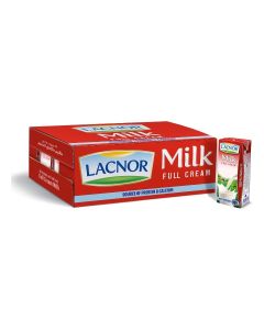 Lacnor Essentials Milk Full Cream - Pack Of 32 Pieces (32 X 180 ml = 5.76 Liter)