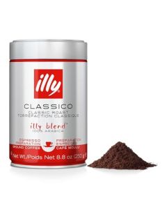 Illy Caffe Medium Roast Espresso Classico Ground Coffee 88 OZ