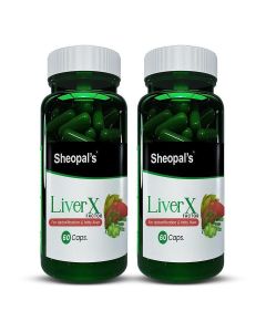 Sheopal's Liver X Factor Factor - Ayurvedic Supplement for Liver Detox and Fatty Liver - Helps Reduce Alcohol-Induced Damage - Contains Kutki - 120 Capsules