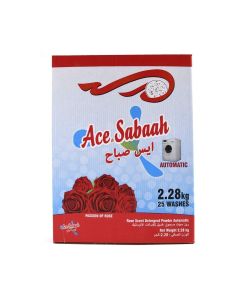 Ace Sabaah Rose Detergent Powder 2.28kg – Powerful Cleaning with Long-Lasting Rose Fragrance