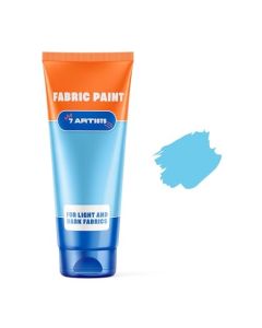 Sky Blue Fabric Paint 2 fl oz Tube Permanent Fabric Paint Blue for Clothes Textile Clothing Paints for Cotton and Synthethic Fabrics Furniture Upholstery Shoes Sneakers TShirt Tote Bags