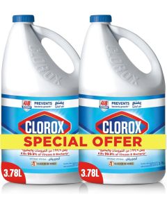 Clorox Liquid Bleach Original, 2 X 3.78 L