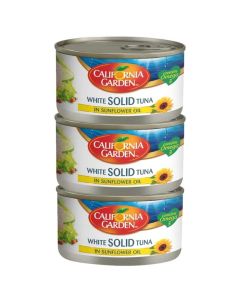 California Garden White Solid Tuna In Sunflower Oil- 3X170gms