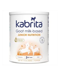 Junior Goat Milk Powder for Kids - Easy to Digest Powdered Goat Milk Ages 2-7 - Immunity Boosting Containing Vitamin C, D, E, Protein & Calcium - Non-GMO Gentle on Sensitive Tummies - 14Oz