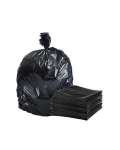 {Pack of 100 Bags} Hi-Care Garbage Bag Black 80x110cm 30 Micron Heavy Duty Oxo Biodegradable Plastic Bag Large Trash Bags Dustbin Bags Waste Bag Office Bag Strong And Durable Bin Bag Garbage Bag Large