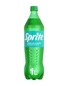 Lemon and Mint Soft Drink Bottle