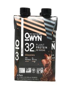 OWYN Chocolate Elite Plant Protein Shake 4pk, 11.15 FZ