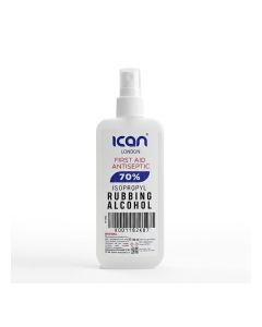 ican london isopropylrubbingalcohol 70% first aid antiseptic Disinfectant Spray 100ML