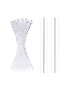 LSYGXYZ 50 Pieces Acrylic Lollipop Sticks Clear Cake Pops for Candy Dessert Chocolate Handmade DIY 8 Inch3mm Diameter