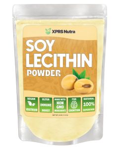 XPRS Nutra Soy Lecithin Powder Food Grade Fat Emulsifier Suitable for Cooking Baking and More Vegan Friendly Soy Lecithin Powder Cooking Aid 8 Ounce