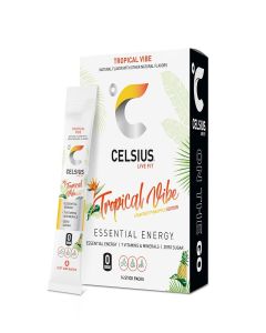 CELSIUS On The Go TROPICAL VIBE, Sugar Free Energy Drink Mix (14 Sticks per Pack)