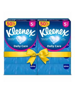 Daily Care Facial Tissue - Pack Of 10 Boxes, 120 Sheets X 2 Ply