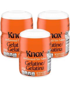 Knox Unflavored Gelatin - 1 lb - Set of 3