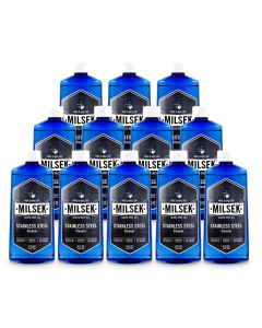 Milsek Stainless Steel Cleaner Multipurpose Cleaning Supplies for Home and Kitchen Appliances Sink Stovetop Dishwasher Microwaves and Refrigerators 12 Fl Oz Pack of 12