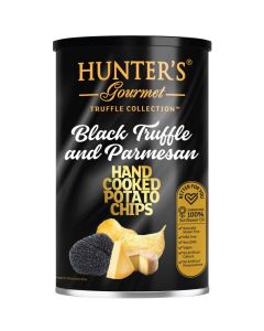 Hunter’s Gourmet Hand Cooked Potato Chips Black Truffle and Parmesan 150GM