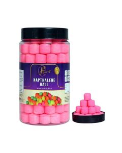 Henlys Pink Naphthalene Balls for Clothes / Bathroom / Wardrobe / Pantry / Moth, Protect Clothes 100% Safe / Smell Free / Stain-Free/Germs Free (400)