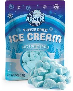 Arctic Farms Freeze Dried Ice Cream - Cotton Candy (Blue) - 1 oz