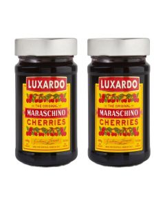 Luxardo Gourmet Maraschino Cherries - 400g Jar - 2 Pack