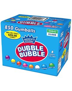 Dubble Bubble Fruit Gumballs 850 ct A1Q