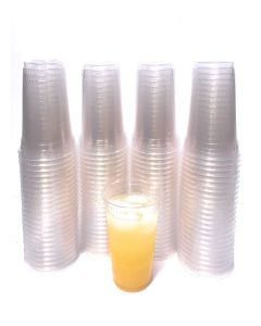 Fabri-Kal Compostable Clear Party Cups / Eco Friendly Biodegradable Greenware PLA Plastic / 12 oz / 100 Count