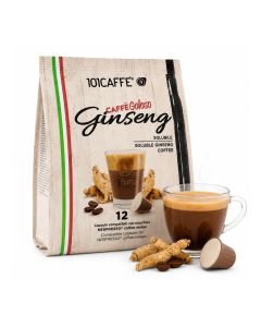 Ginseng Espresso Coffee Capsules / Compatible with Nespresso® Original Line Machines / Premium Ginseng Flavoured Espresso / 12 Capsules Pack / Rich Aroma, Smooth & Energizing Coffee